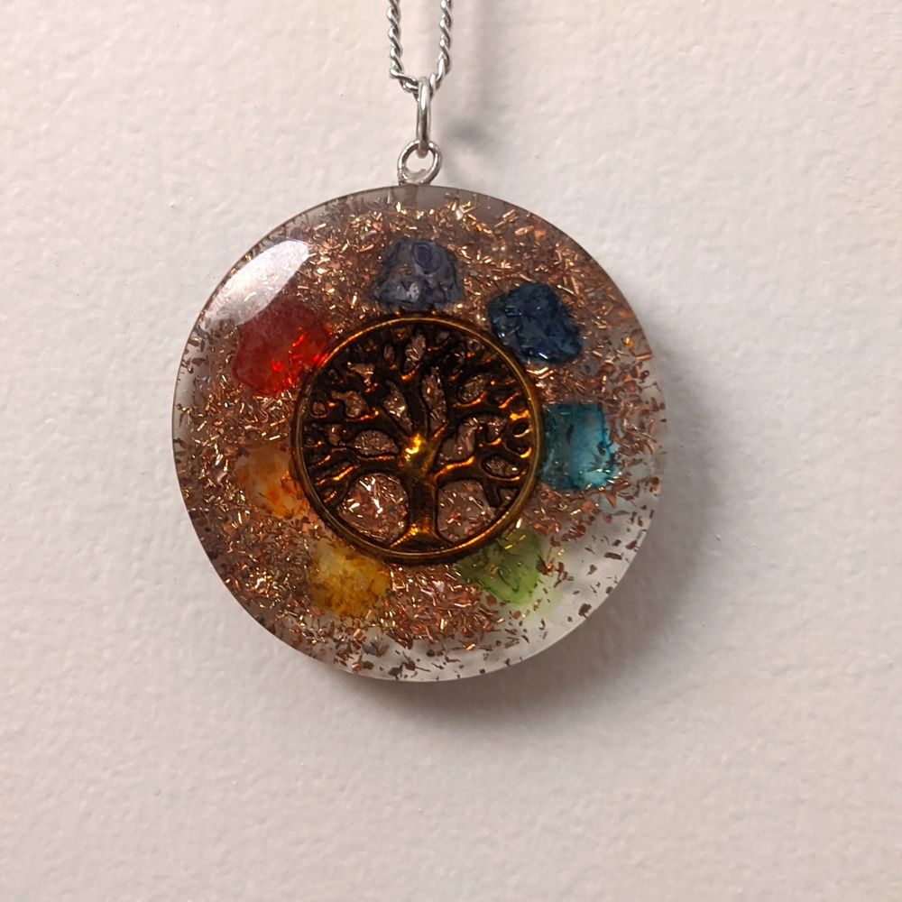 Tree of Life Chakra Stone Necklace